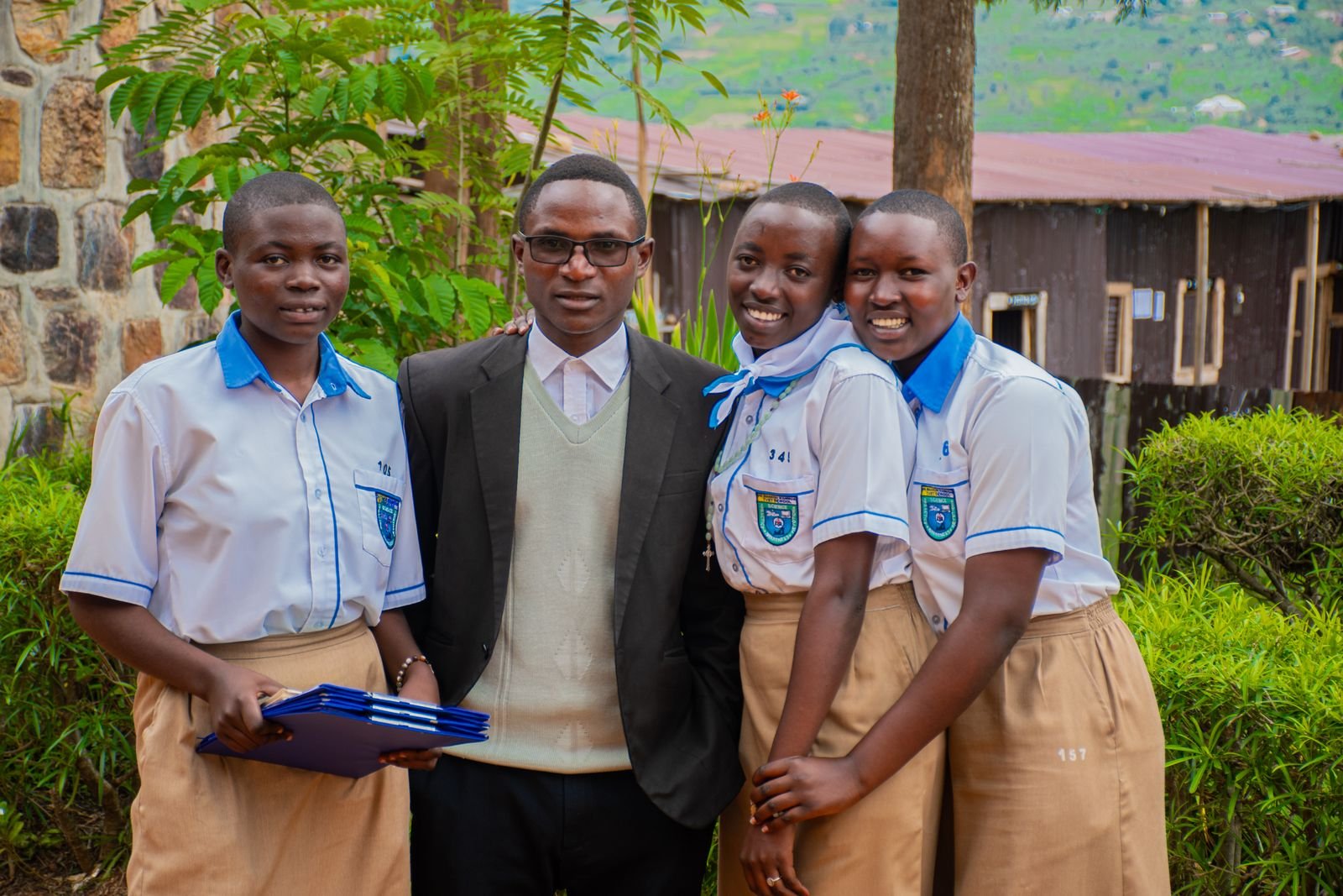Young learners with their teacher